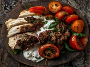 Beyti Kebap Rezept – Türkischer Hackfleischspieß im Fladenbrot