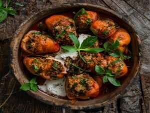 Biber Dolması Rezept – Gefüllte Paprika auf türkische Art