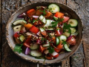 Gavurdağı Salatası Rezept – Türkischer Tomatensalat mit Walnüssen