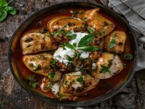 Kabak Dolması Rezept – Gefüllte Zucchini auf türkische Art