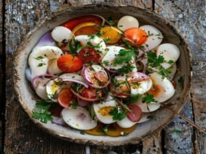 Piyaz Rezept – Türkischer Bohnensalat mit Zwiebeln
