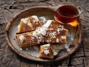 Revani Rezept – Türkischer Grießkuchen in Sirup