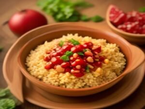 Kısır Rezept – Türkischer Bulgursalat mit Granatapfelsirup